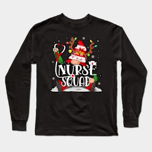 Nurse Squad Gnomies Christmas Long Sleeve T-Shirt